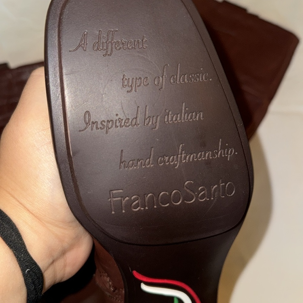 Over The Knees Hazelnut Rounded Square Toe Boots … - image 6